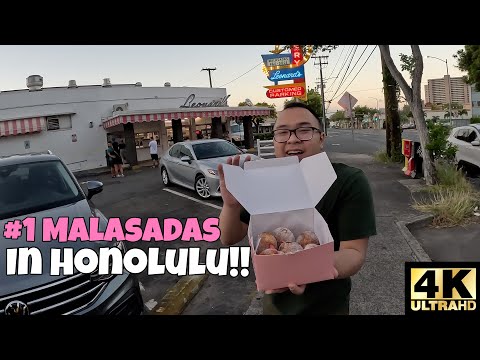 HONOLULU LOCAL FOOD!! FAMOUS PORTUGUESE MALASADAS IN HONOLULU, USA [4K]