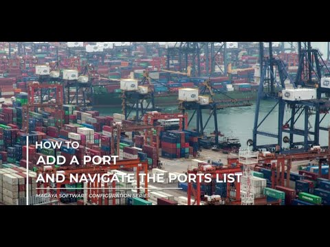 Ports: Using the List of Ports in Magaya Software