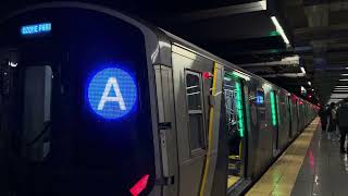 MTA New York City Subway Lefferts Blvd Bound Kawasaki R211A (A) Express Train @ 14th Street