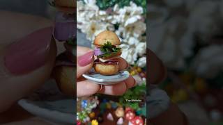 Miniature Burger | World's Tiniest Burger 🍔 | Tiny Michchu #miniature #smallfood #trending