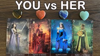 YOU VS HER ~ HIS THOUGHTS AND FEELINGS ~ THIRD PARTY TAROT READING ~ 🔮PICK A CARD 🔮(Timeless)