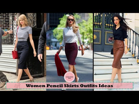 Women Pencil Skirts Outfits Fashion Ideas | Pencil Skirt Outfits Casual