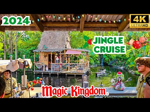 Jingle Cruise at Walt Disney World's Magic Kingdom November 2024 [4K POV]