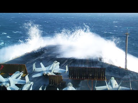 Why Don't MONSTER WAVES Flood Flight Decks of Aircraft Carriers?