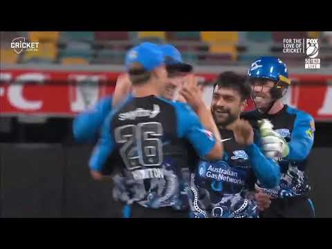 Rashid Khan 6 wickets vs Brisbane heat   Rashid khan brilliant bowling   Master of googly