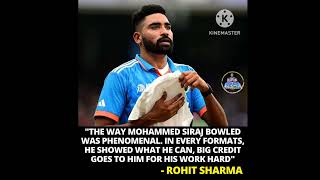 Rohit sharma on Siraj bowling #asiacup2023 #asiacupwinner #muhammadsiraj #rohitsharma