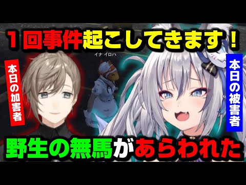 【#ストグラ】無馬かなに襲われるイナイロハ~ご注文は事件ですか？~【切り抜き/のりプロ/稲荷いろは】