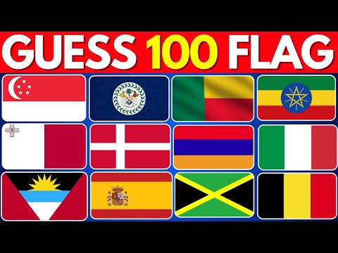 Guess 100 Flags 🌍 | Ultimate Flag Quiz 2024 #zeey_quiz