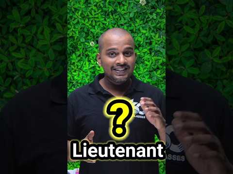 'Lieutenant'?🧐🤔 | Confusion Hota hai🧐 #english #chandansir #shorts