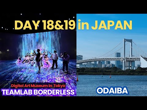 DAY 18&19 in JAPAN | Explore ODAIBA & Experience TeamLab Borderless Digital Art Museum in Tokyo.