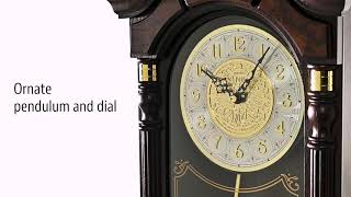 QXH004B Pendulum clock in Alder Wood Case