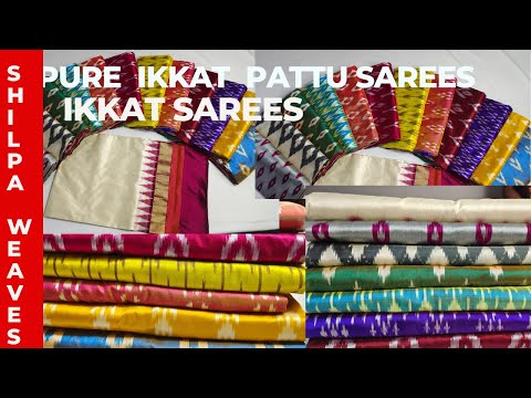 LATEST POCHAMPALLY IKKAT PURE PATTU SAREES||SHILPA FASTION TV