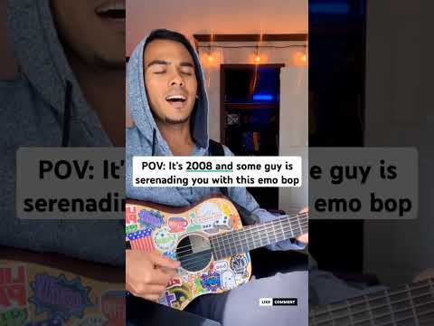 POV: Some guy serenading you with this emo bop #emosongs #coversongs #emocover #fallforyou #acoustic