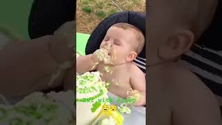 Eat with Sleep 😴 #johnyandfriends #youtubeshorts #viral #youtube #littleadam #baby #eating