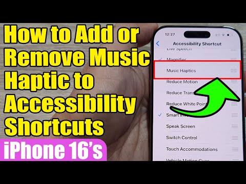 🎵📳 How to Add or Remove Music Haptic to Accessibility Shortcuts on iPhone 16 Pro Max | iOS 18