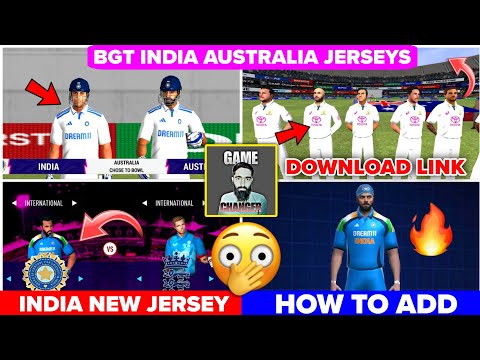 Game Changer 5 New Jersey Update🤩 India New Jersey, BGT Jersey, How To Download,  | Download Link