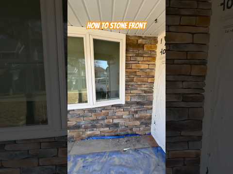 How to Stone Front #diy #construction #stonefront #veneer #howto #stepbystep #bluecollar #trending