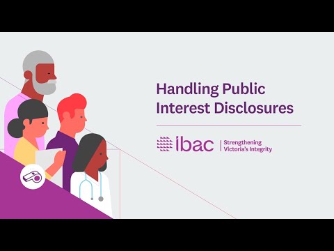 Handling public interest disclosures