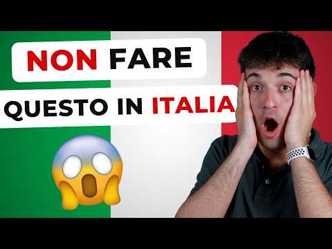 😱 CULTURAL SHOCKS in Italy during your trip.