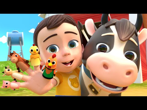 Finger Family Goes to the Farm 🌾 | Baby Learns Animal Sounds! | Newborn Baby Songs & Nursery Rhymes