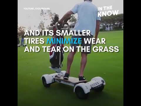 Motorized board makes golf more efficient