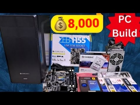 8,000 Rs/- Budget Gaming Pc + Editing Pc Build🔥in 2023(April)