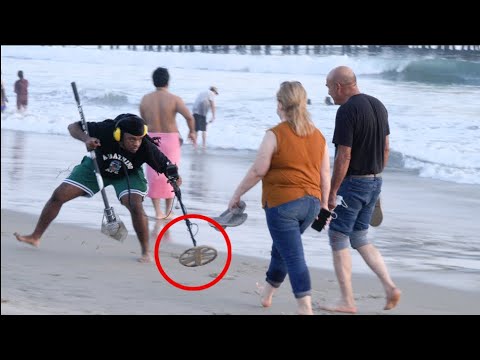 Aggressive Metal Detector Prank!