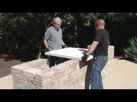 How to Build an Outdoor Kitchen with RumbleStone and QUIKRETE Countertop Mix