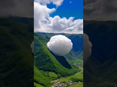 Cloud ball rolling hills beutiful moment #clouds #beutifull