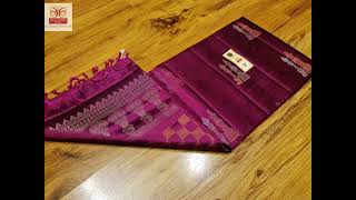 *Pure soft silk Handloom* *King and queen motifs weaved all saree* #handloomsilksarees