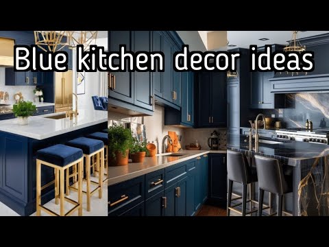 blue kitchen decoration ideas .@homedecorationideas289.