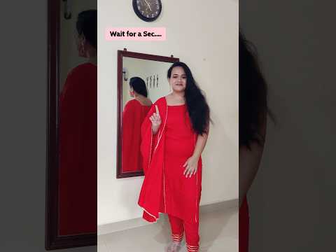 Perfect Red For Karwachauth ✨ | करवाचौत के लिए लाल दुपट्टा | Meesho Haul #fashion #shorts #trending