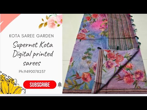 🆕 Supernet Kota Digital printed sarees.ph:9490078237 #wholesalekota #supernetkota #viralvideo