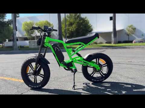 New 2024 Icebear EBA216X500 Electric Bicycle in Green For Sale In Corona, CA