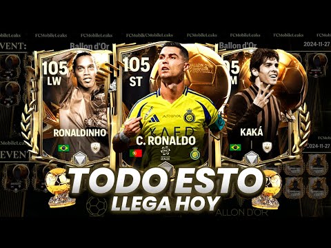 RONALDINHO 105, KAKA 105, CRISTIANO RONALDO 105 Y MAS... 💀 TODO ESTO LLEGA HOY AL FC MOBILE