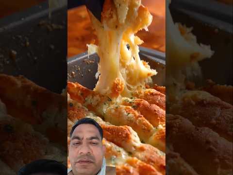 Butter cheese garlic baked pav #mukbang #food #zachchoi #cooking #cheese #viralvideo