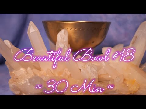 BEAUTIFUL BOWL #18 ~ BELL BOWL MEDITATION ~ 30 MIN! WWW.TEMPLESOUNDS.NET