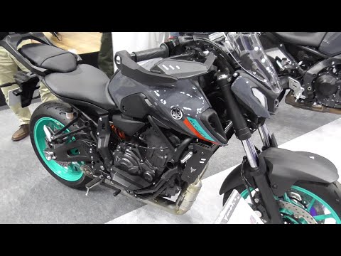 Yamaha MT-07 ABS 2023 NEW COLOR pastel dark gray model with genuine accessories