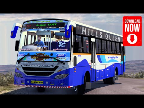 TN Blue Bus Mod 2 in 1 Free Mod Release | ETS2 Tamil Nadu Bus Mod