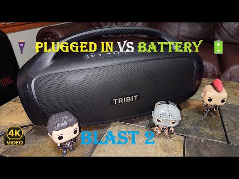 Tribit Stormbox Blast 2 🔌Plugged in 200w vs 🔋Battery Powered 180w 🔉 Is There A Difference?