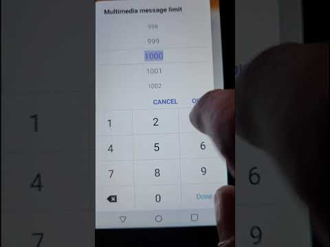 How to Change Your Text Message Limits on an LG phone.