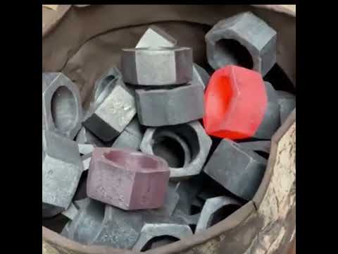 Process of hex nut manufacturing #machine #shorts #howtomake