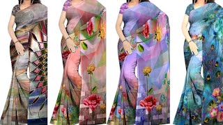 Beautiful Fancy Digital Saree || Digital Printed Saree Collection || @AllShoppingLinks