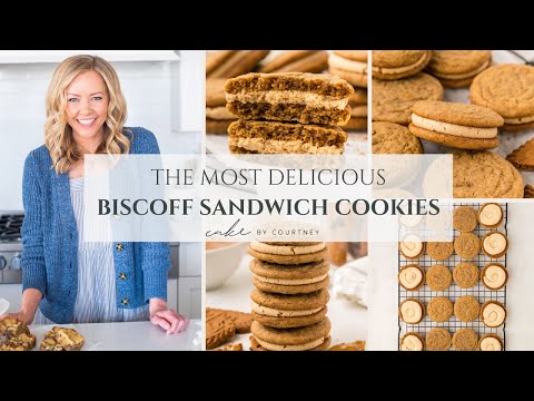 The MOST DELICIOUS Biscoff Sandwich Cookies