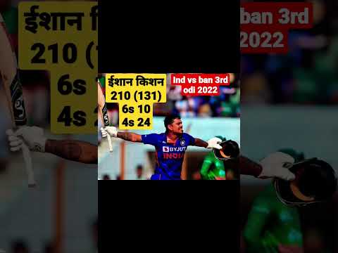 IND vs BAN- live  Ishan kishan 200 #shorts #ytshorts