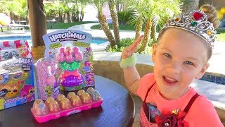 I Set Up a Hatchimals Easter Egg Hunt for My Sister!!!