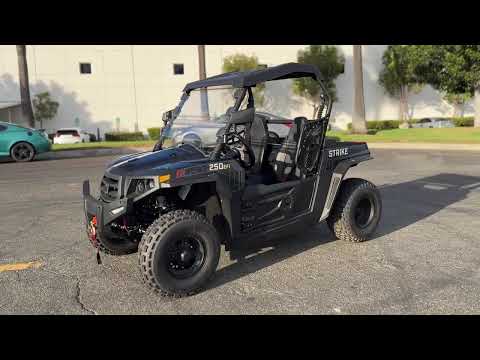 New 2024 HISUN Strike 250 in Destroyer Grey Youth Side By Side UTV For Sale In Corona, CA