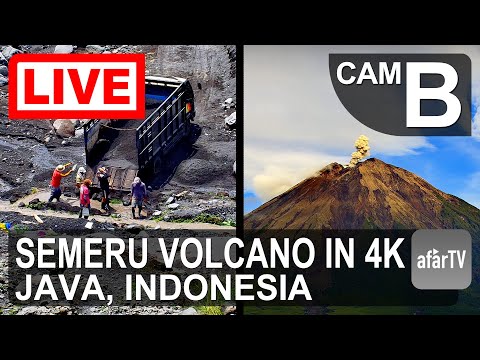 🔴 Live Now: 24/7 Erupting Semeru Volcano in Java, Indonesia in 4K Ultra HD (Cam B)