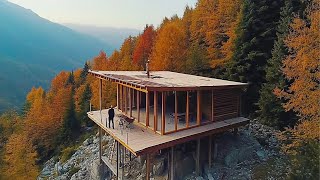 Man Builds Amazing House on Steep Mountain in 8 Months | Start to Finish  by @MrWildNature