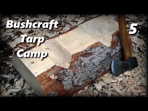 Bushcraft Tarp Camp (5/5) - Completing the Camp